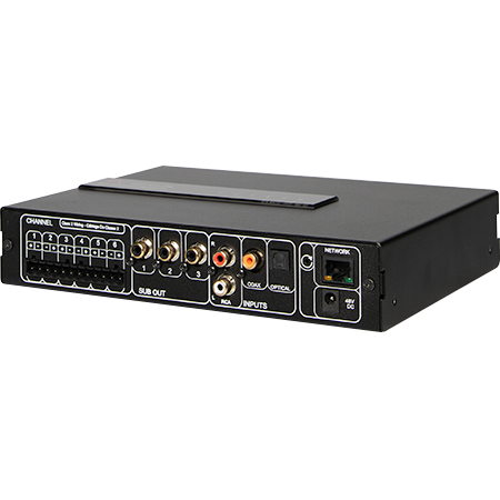 Episode 6-Channel/3-Zone 50W POE++ Amplifier DSP-Configurable with MoIP Streaming Capability Built-In 