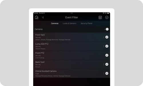 Screenshot of Luma Insights auto configuring push notification